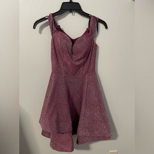 cute sparkly holo pink dress